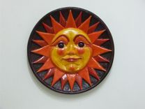 Sun/High-Relief Sculpted Wall Art 3 small