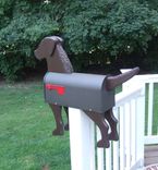 Brown Dog Mailbox Art (Chesapeake Bay Retriever) 2 small