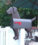 Brown Dog Mailbox Art (Chesapeake Bay Retriever) 3 small