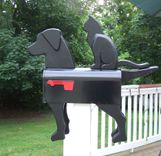 Black Dog & Cat Mailbox 1 small