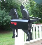 Black Dog & Cat Mailbox 3 small