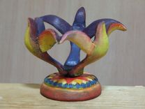 Votive Candle Holder/Hand Carved 1 small