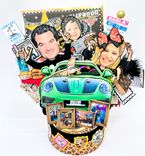 Funny Family Cake Topper, Happy Family Cake Topper, Anniversary Gifts 3 small