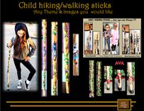 Child Hiking Stick,Wood Anniversary Gift,Retirement Gift 1 small