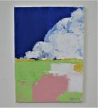 Abstract Landscape, 5" X 7", Original Landscape Painting, Acrylic Painting, Modern Art Canvas 2 small