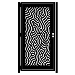 Decorative Steel Gate - Garden Gate - Ferrofluid - Custom Gate - Decorative Steel Panel - Handmade 1 small