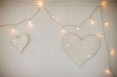 Wine Barrel Hoop Heart With Fairy Lights 2 small