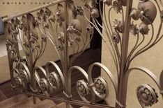 Custom Forged Blacksmith Metal Staircase Railing 3 small