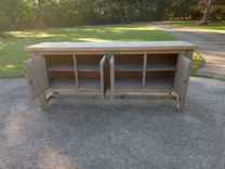 Custom Cabinet Up To 8 Ft Long, Handmade In Texas Any Color Available. Buffet Cabinet Shelf 5 small