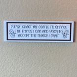 Wood Sign Coffee Lover Sign Grant Me Coffee And Yoga 2 small