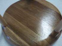 Bcl350 Set Of 6 Leather Coasters With Wooden Holder 3 small