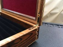 Custom Display Box, Beautiful Double Dovetail Joinery / Carbon Fiber And Epoxy Inlay 5 small