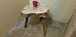 Live Edge Epoxy End Table Sycamore Large 1 small