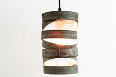 Wine Barrel Ring Staggered Pendant Light - Tala - Made From Ca Wine Barrel Rings 5 small