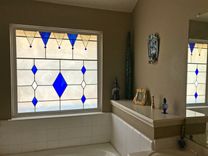 Bathroom Privacy Stained Glass Panels 1 small