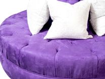 Fully Tufted Circle Banquette Sofa 4 small