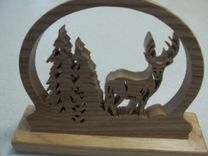 Buck In The Pines, Horse With Man Kneeling At Cross 2 small