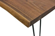Live Edge Coffee Table, Modern Coffee Table, Coffee Table With Hairpin Legs, Walnut Coffee Table 5 small
