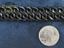 Wallet Chain - Black Square Steel - Heavy Duty Gsg 6 small