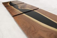 "Dark Waters" Walnut And Tinted Epoxy Wall Art 1 small