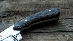 The Nazareth: A Clipped Point Bowie With Micarta Scales 2 small