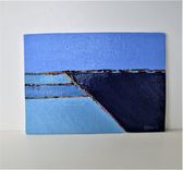 5" X 7" Original Abstract Painting On Canvas Board 3 small