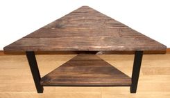 Industrial Farmhouse Table; Rustic Bench; Solid Wood And Steel Modern Urban Design 5 small