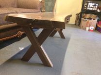 Live Edge Walnut Sofa/Coffee Table 2 small