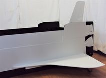 Space Shuttle Twin Kids Bed Frame - Handcrafted - Space Themed Children's Bedroom Furniture 5 small