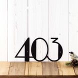 Modern House Numbers Metal Sign 1 small
