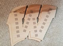 Custom Hardwood Cribbage Board 1 small