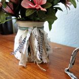 Honey Bee Jar Decorative Canister Bee Vase Makeup Organizer 2 small
