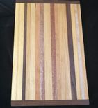 Sampler Butcher Block Cutting Board Made With A Variety Of Hardwoods 3 small