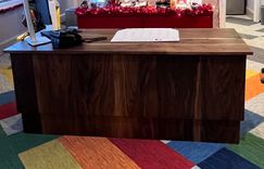 Mid-Century Black Walnut Desk 5 small