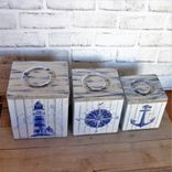 Nautical Canister Set Lighthouse Canister Set 3 small