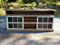 Custom Made Sideboard With Reclaimed Top 1 small