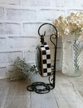 Courtly Check Clock On Hanger Whimsical Check Clock Buffalo Check Decor 3 small