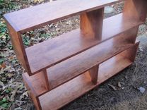 Custom Bookcase Or Room Divider Made With Solid Cherry In Mid Century Style 3 small