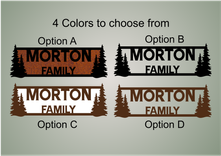 Personalized Steel Family Name Sign 5 small