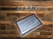 You Design. Brushed Steel Sign With Wood Frame. Personalized Home Metal Sign. 2 small