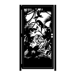 Artistic Steel Gate - Jungle Decorative Garden Gate - Steel Panel Art - Handmade 2 small