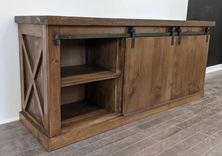 Rustic Farmhouse Reclaimed Wood Wine / Liquor Cabinet / Sideboard / Buffet / Farm House Style 3 small