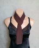 Brown Chiffon Scarf 1 small
