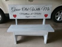 Personalized Bench Wedding Bench Outdoor Bench Bench With A Back Engraved Bench 2 small
