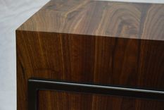 Walnut Continuous Grain End Tables 3 small