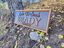 2d Routed Wood Last Name Sign 1 small
