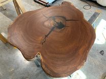 Round Siberian Elm Coffee Table 6 small