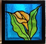 Calla Lily Stained Glass Window 1 small