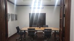 Industrial Conference Table With Reclaimed Oak Top 3 small