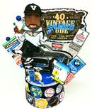 Personalized 40th Cake Toppers, Vintage Dude 40th Birthday Cake Topper 2 small